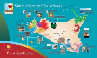 Mappa strade del vino di Sicilia